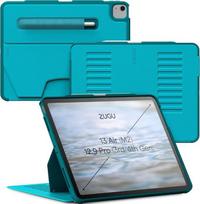 „ZUGU“ dėklas, skirtas „iPad Air“ (13 colių, M2/M3/M4) ir „iPad Pro“ (12,9 colių, 3-osios ir 4-osios kartos) [Aqua]