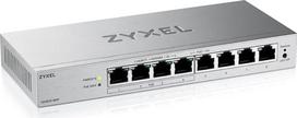 „Zyxel“ tinklo komutatorius su 8 prievadais | Valdomas per internetą, palaiko PoE+ | GS1200-8HPV3 | 4 PoE+ prievadai su 68 W galios rezervu + 4GbE prievadai, be ventiliatoriaus, VLAN, QoS, IGMP snooping, energiją taupantis, maitinimo blokas įtrauktas į k