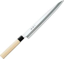 富士カトラリー(Fuji Cutlery) Japonų Yanagiba Reigetsu Sashimi Sushi peilis Japonų žuvies virėjo peilis Filantravimo peilis Virtuvinis peilis Nerūdijančio plieno molibdenas vanadis (30 cm)