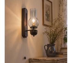 BRILAGI - LED sieninis šviestuvas COTTAGE 1xE14/40W/230V buk/dūminė pilka