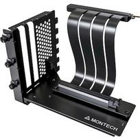 Montech Vertical GPU Mounting Kit, PCIe 4.0 riser cable black, 20cm Vertical GPU Mounting Kit (B)