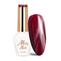 MOLLY NAILS CAT EYE RED magnetinis gelinis lakas, Nr.232