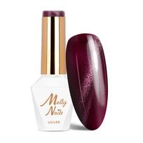 MOLLY NAILS CAT EYE RED magnetinis gelinis lakas, Nr.233