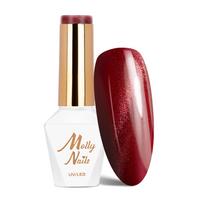 MOLLY NAILS CAT EYE RED magnetinis gelinis lakas, Nr.231