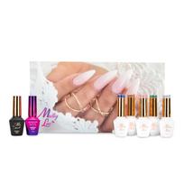 Gelinio lakavimo rinkinys MOLLY NAILS FLASHING, 7 dalių