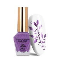MOLLY NAILS nagų lakas štampavimui CHROME PURPLE, Nr.9