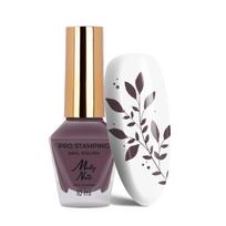 MOLLY NAILS nagų lakas štampavimui DARK PURPLE, Nr.14