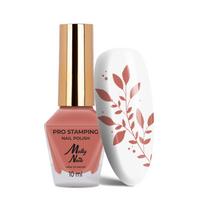 MOLLY NAILS nagų lakas štampavimui SALMON PINK, Nr.16