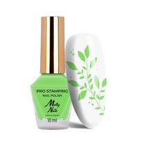 MOLLY NAILS nagų lakas štampavimui PASTEL GREEN, Nr.19
