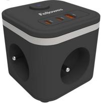 POWER CUBE TYPE F/BLACK 100137167 FELLOWES