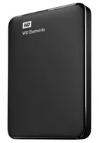 Išorinis HDD WESTERN DIGITAL Elements Portable 1TB USB 3.0 Spalva Juoda WDBUZG0010BBK-WESN