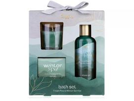 Accentra Winter Spa vonios rinkinys Fresh Pine & Winter Berries su žvake
