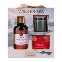 Accentra Winter Spa vonios rinkinys Ginger & Mint su žvake