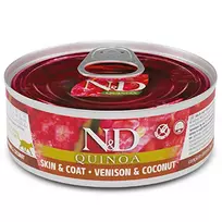 F02185 FARMINA N&D QUINOA - CAT Wet Venison&Coconut ADULT 80 g (pak.24)