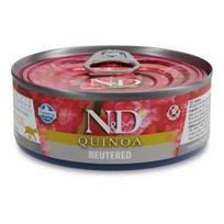 F06992 FARMINA N&D QUINOA - CAT Wet Pork NEUTERED ADULT 80 g (pak.24)
