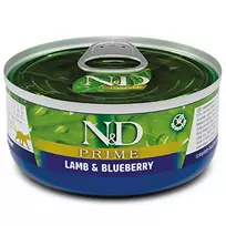 F02062 FARMINA N&D PRIME - CAT Wet Lamb&Blueberry ADULT 70 g (pak.24)