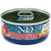 F06305 FARMINA N&D NATURAL - CAT Wet Tuna&Salmon ADULT 70 g (pak.24)