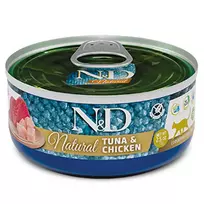F06299 FARMINA N&D NATURAL - CAT Wet Tuna&Chicken ADULT 70 g (pak.24)
