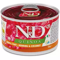 F02383 FARMINA N&D QUINOA - DOG Wet Herring&Coconut ADULT MINI 140 g (pak.6)