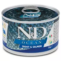 F02246 FARMINA N&D OCEAN - DOG Wet Trout&Salmon ADULT MINI 140 g (pak.6)