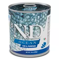 F02451 FARMINA N&D OCEAN - DOG Wet Cod&Pumpkin ADULT 285 g (pak.6)