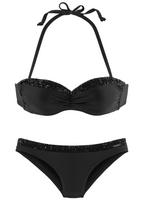 Bruno Banani Bikinis juoda / sidabrinė