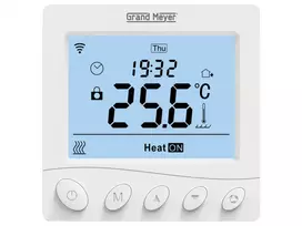 Programuojamas termostatas Grand Meyer W350 su WIFI (laidinis, savaitinis, potinkinis, 230V, 16A)