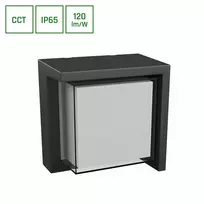 Sieninis lauko šviestuvas 10W, LED, CCT, 1200lm, IP65