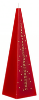 Advento žvakė „Snow White“, 21 cm, raudona