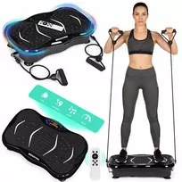 Anti-cellulite vibration platform massager with resistance bands + remote control, MOVEPRO
