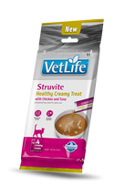 F09009 FARMINA VET LIFE CAT STRUVITE - CREAMY TREAT with Chicken&Tuna 4x15g (pak15)
