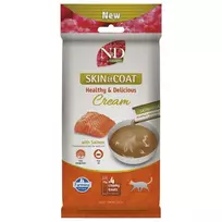 F08934 FARMINA N&D QUINOA CAT SKIN&COAT - CREAM with Salmon 4x15g (pak15)