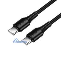 Cable USB C to USB C Hoco 3A 60W 1 m X120 black