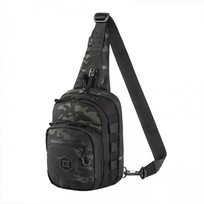 M-Tac Cross Bag Slim Elite Hex krepšys, kamufliažas juodas/juodas