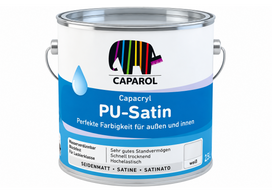 Dažai emaliniai medienai, metalui ir kietajam PVC CAPAROL Capacryl PU-Satin