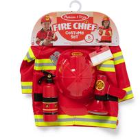 Rinkinys vaidmenų žaidimui, gaisrininko rinkinys Melissa & Doug Fire Chief, raudona sp.