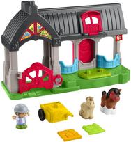 Figūrėlių rinkinys, su priedais Mattel Fisher Price Little People Friendly Horses Stable HWR84, įvairių spalvų