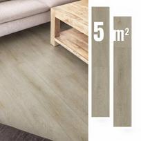 Savaime prilipantys vinilo paneliai, 5 m², ŠVIESIAI RUDI, parketo lentelės, atsparūs vandeniui, 5 m²