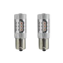 BAU15S PY21W 80W LED lemputės JAV automobiliams – geltonos, 2 vnt.