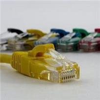 NETRACK BZPAT0P56Y pataisomasis kabelis RJ45 be kliūčių Cat 6 UTP 0,5 m geltonas