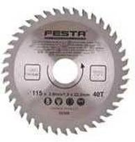 FESTA Diskinis medienos pjūklas TCT, O 350 x 3,2 x 30 mm, 40 dantų (124650)