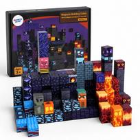 Magnetiniai Minecraft stiliaus kubeliai 100 vnt. – sukurk savo pasaulį
