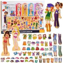 Magnetinė medinė dėlionė Fashion Dress Up