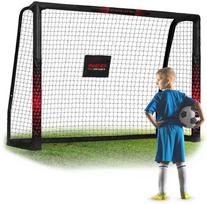 Futbolo vartai 180x120x60 cm, su patvariu tinklu, lengvai surenkami, lauko futbolo vartai, vaikų futbolo tinklas