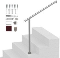 Nerūdijančio plieno turėklai lauko laiptams, 800 mm ilgio, reguliuojamo kampo, verandos turėklas, terasos turėklas, lauko laiptų turėklas