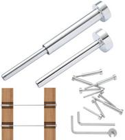 Nematomas trosų turėklų komplektas 3.2mm plieniniams lynams, metaliniams stulpams, nerūdijančio plieno, DIY turėklai, metaliniai turėklai