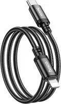 USB C - Lightning kabelis Hoco PD 20W 1 m X89 juodas