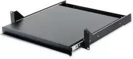 TECHLY stumdoma klaviatūros lentyna stovui, 19 colių, 2U, 400 mm, juoda
