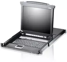 Konsolė KVM Aten 8 prievadų 19'' LCD KVMP Switch, (CL5708N-ATA-2XK07GG)