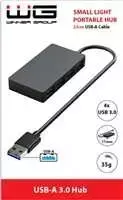 Winner Group WG - USB-A šakotuvas į 4x USB-A, USB 3.0, 5Gbps, juodas